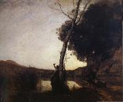 Corot Camille The morning star painting